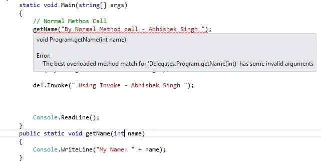 Delegate Uses in C